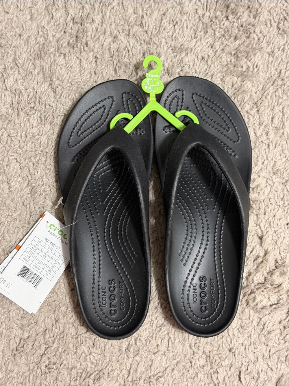 CROCS Black Kadee 2 Flip Flop